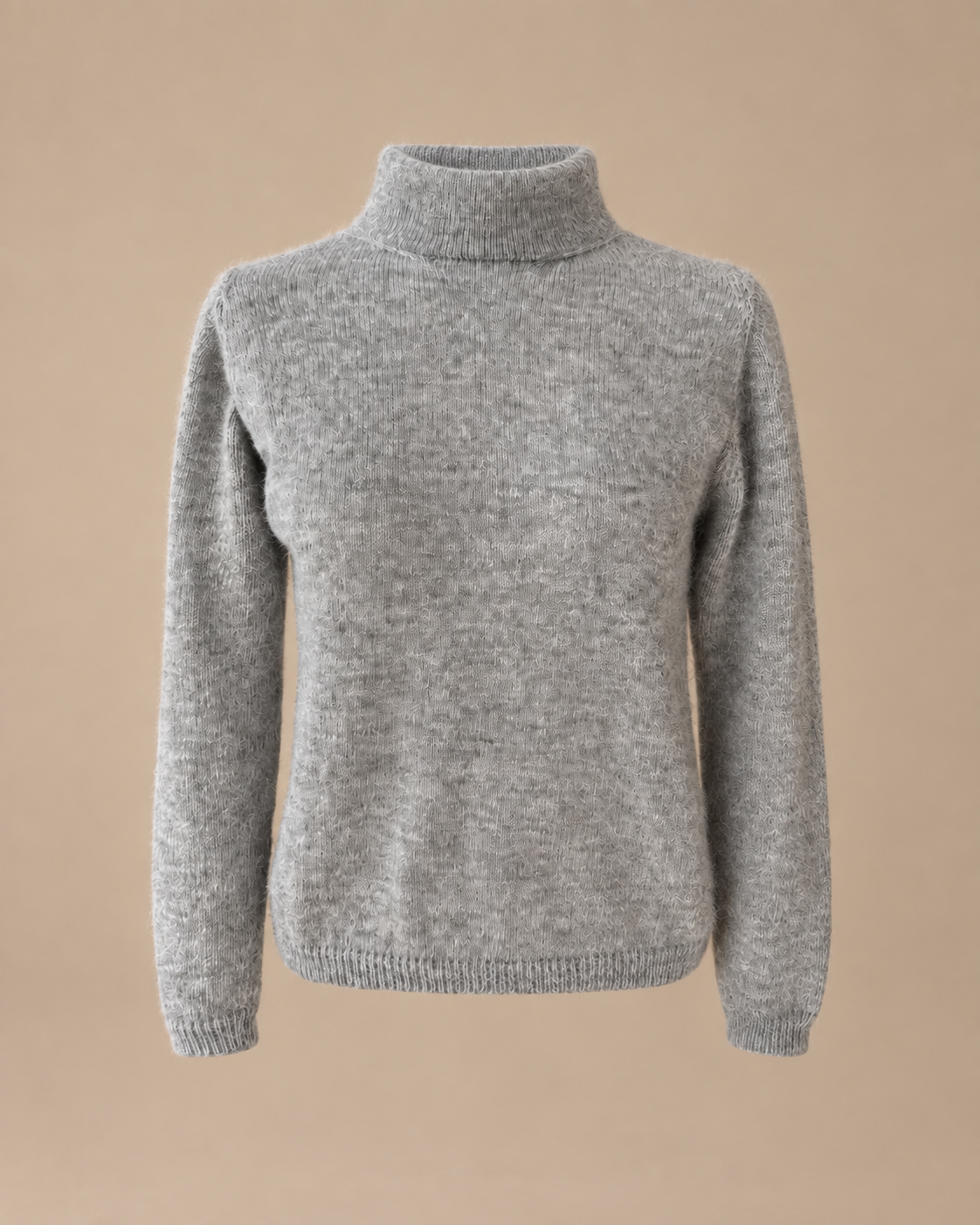 DANIRA alpaca trui met hoge hals