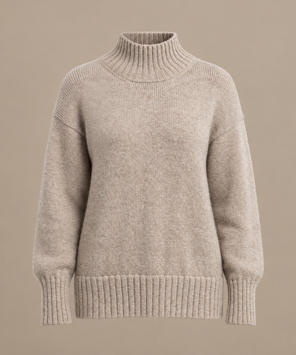 DOROTHEE alpaca trui met hoge hals