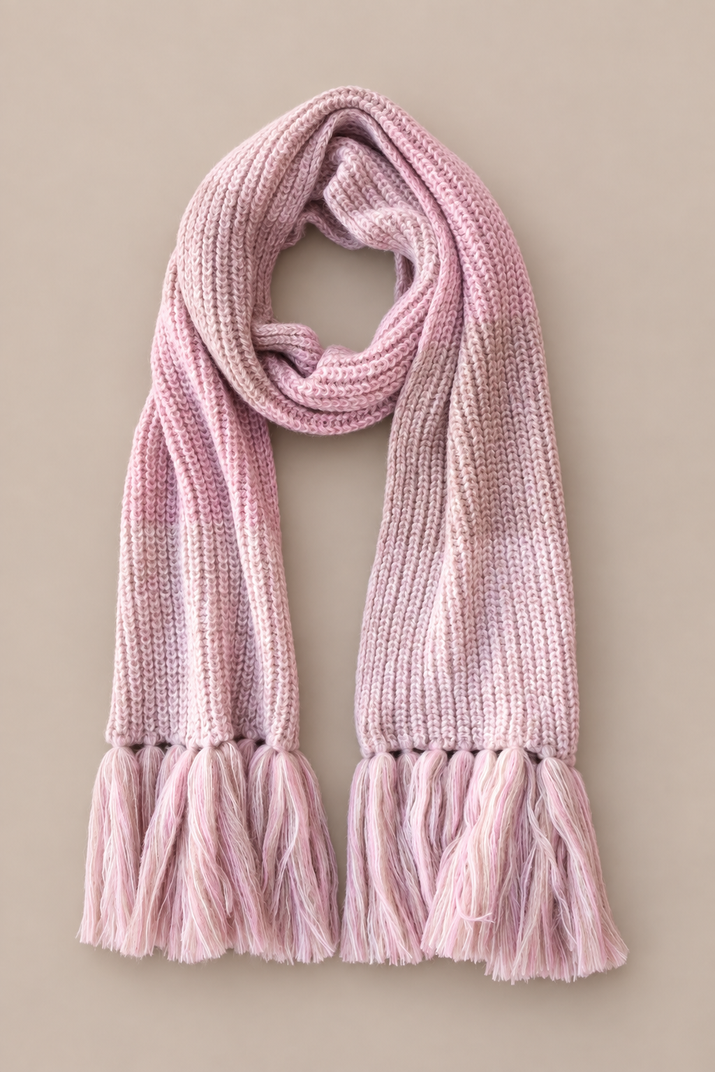 ELARA alpaca sjaal met franjes