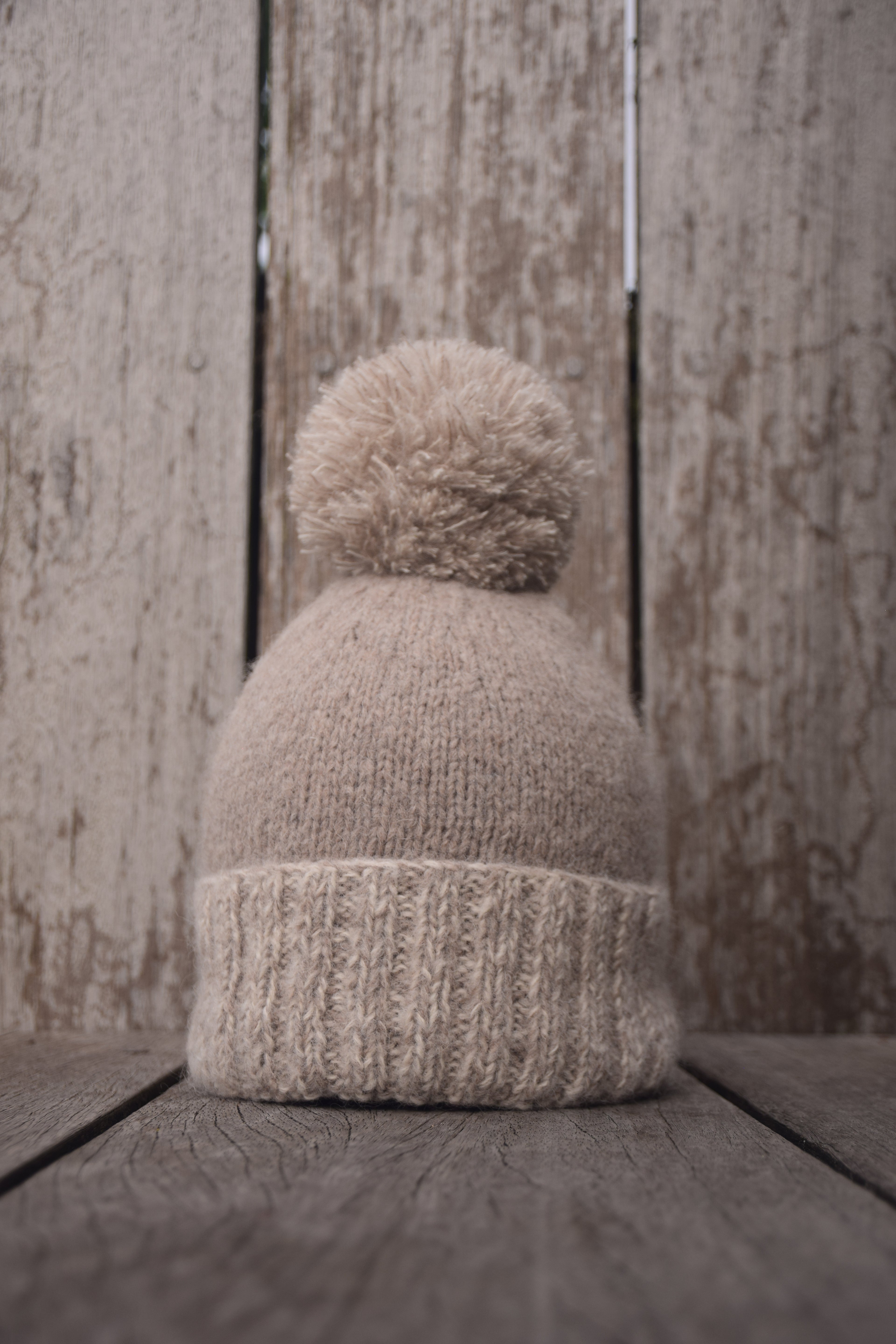 ZITA alpaca hat mushroom / cloudy white