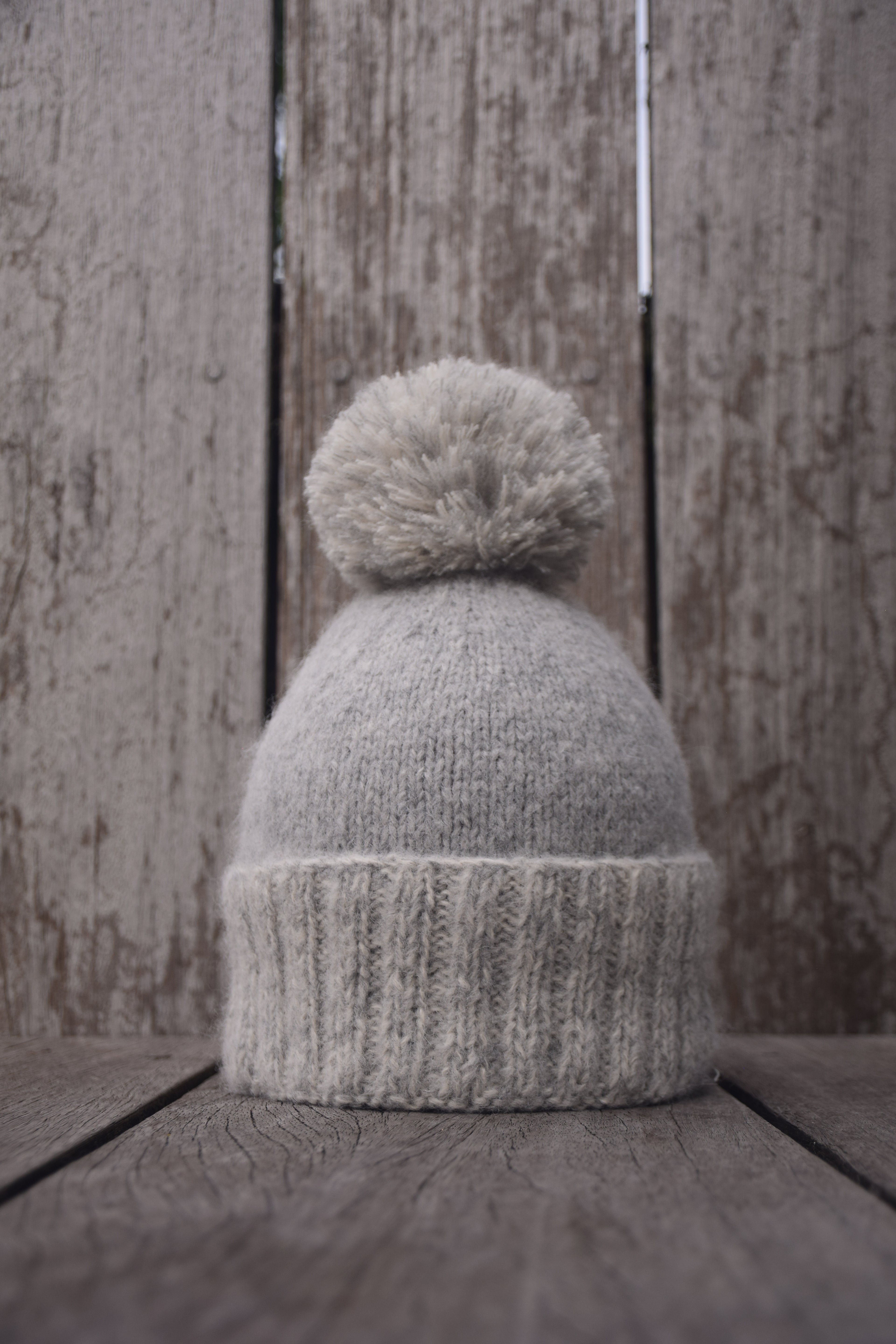 ZITA alpaca hat light grey/cloudy white