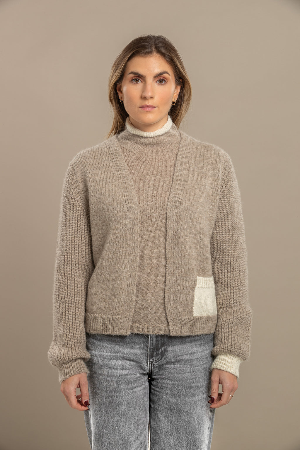 Dune High Neck  alpaca Sweater