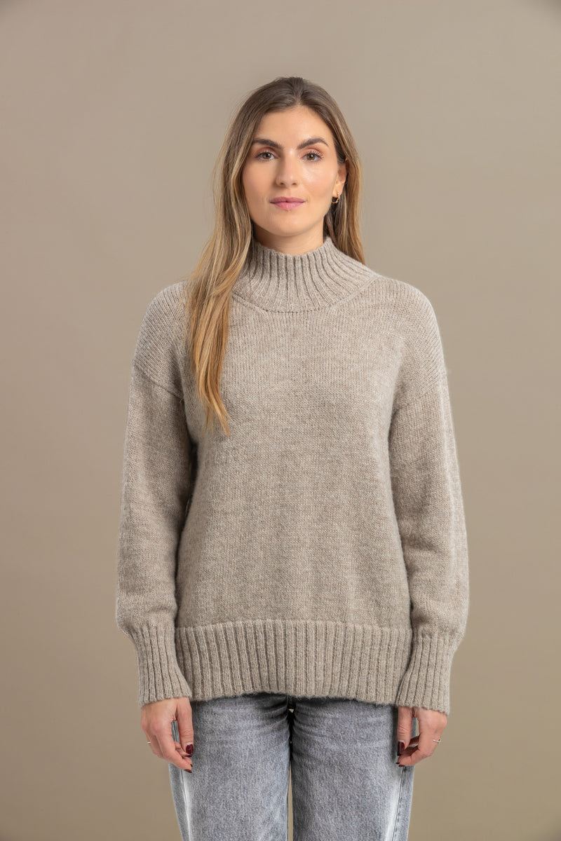DOROTHEE trui met hoge hals