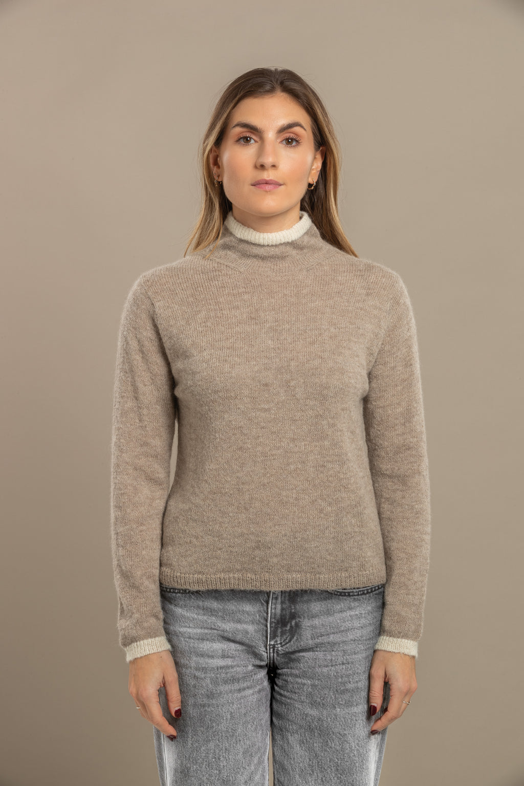 Dune High Neck  alpaca Sweater